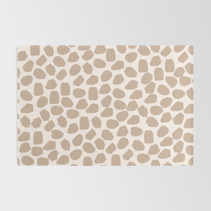 Ink Spot Pattern Buff Beige and Cream Rug Gallery Image 2