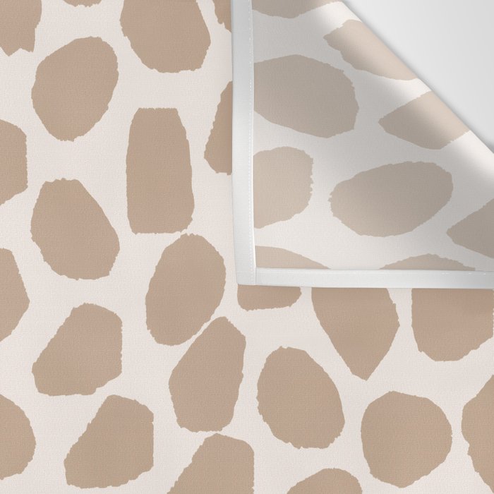 Ink Spot Pattern Buff Beige and Cream Wall Tapestry Gallery Image 3