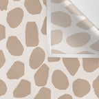 Ink Spot Pattern Buff Beige and Cream Wall Tapestry Gallery Image 3