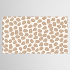 Ink Spot Pattern Buff Beige and Cream Tablecloth Gallery Image 2