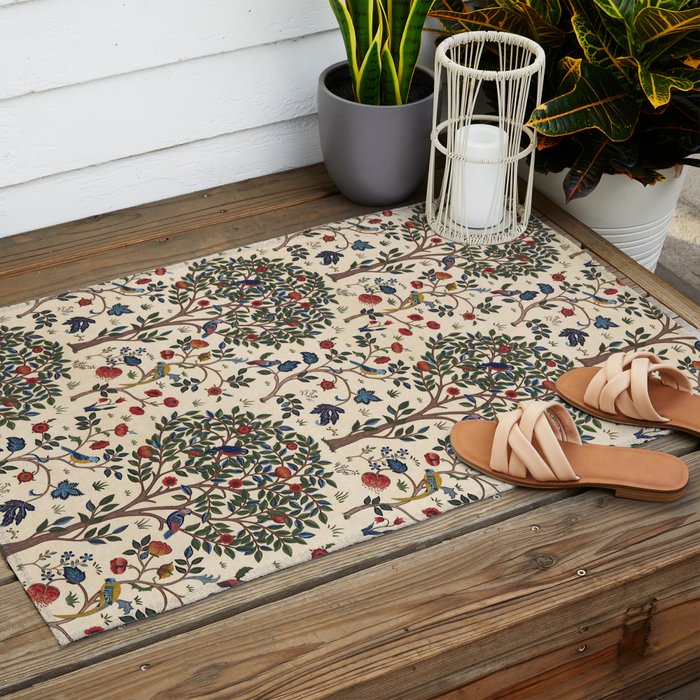 William Morris "Kelmscott Tree" 1. Outdoor Rug Gallery Image 2