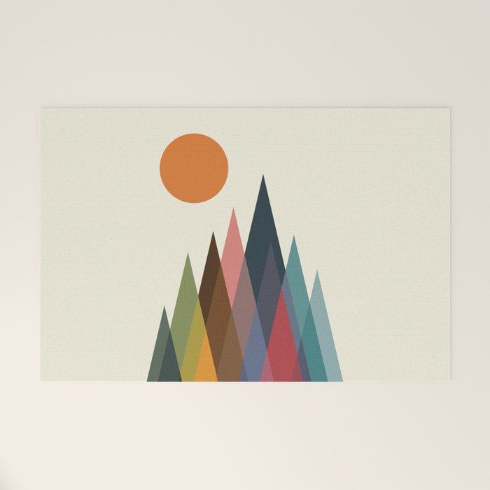 Infinity Mountain Welcome Mat Gallery Image 1