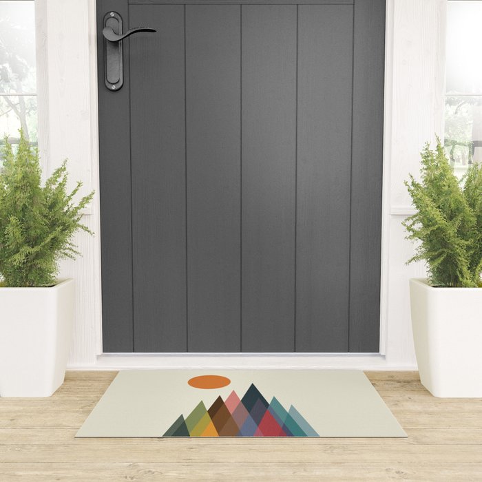 Infinity Mountain Welcome Mat Gallery Image 3