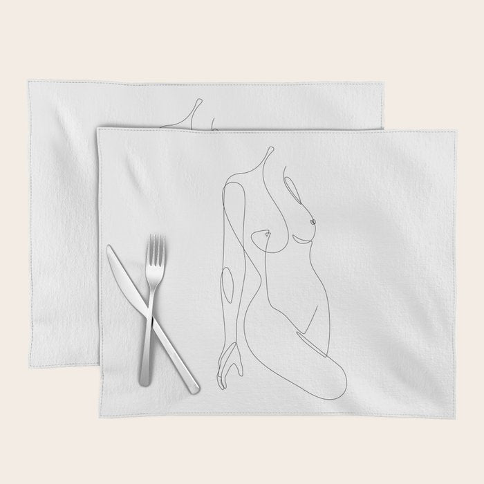 Single Nude Placemat Gallery Image 1