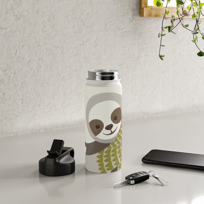 Whimsical Sloth Water Bottle Gallery Image 4