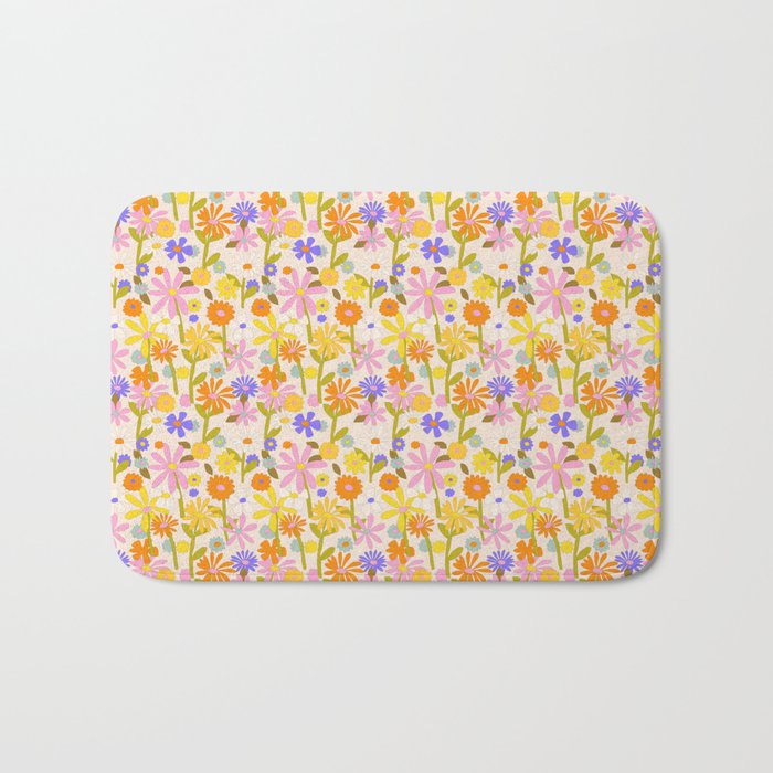 Flower Power Light Bath Mat Gallery Image 1