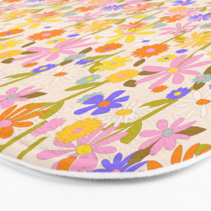 Flower Power Light Bath Mat Gallery Image 3