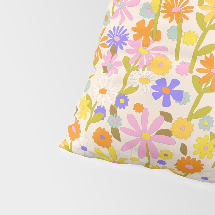 Flower Power Light Pillow Sham Gallery Image 4