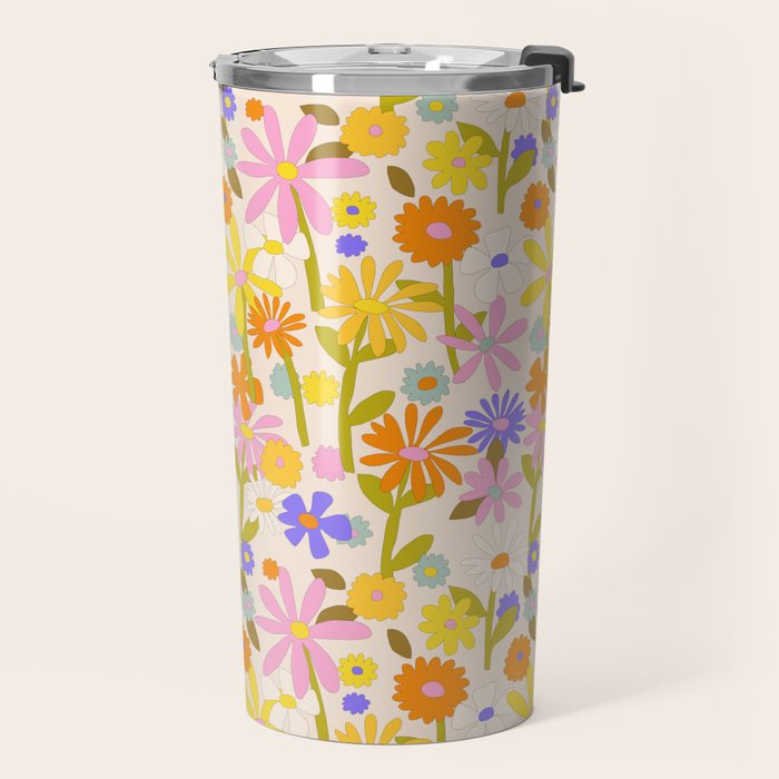 Flower Power Light Travel Mug Gallery Image 2