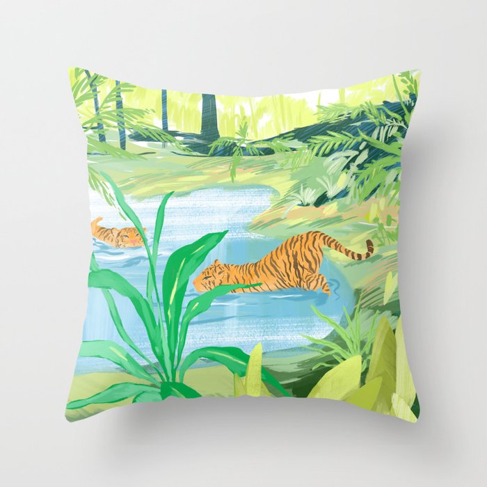 Deep in a Rainforest Throw Pillow Gallery Image 6