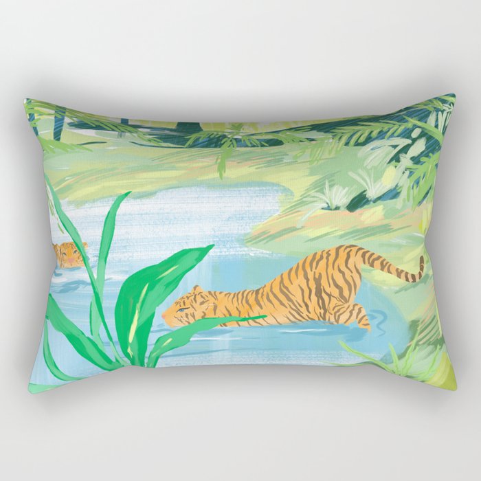 Deep in a Rainforest Rectangular Pillow Gallery Image 2