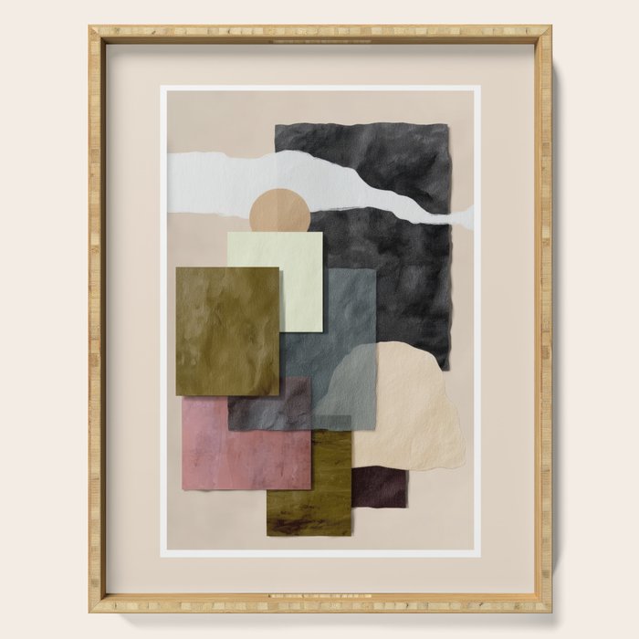 Soft Geometry II Serving Tray Gallery Image 1