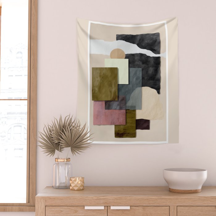 Soft Geometry II Wall Tapestry Gallery Image 2