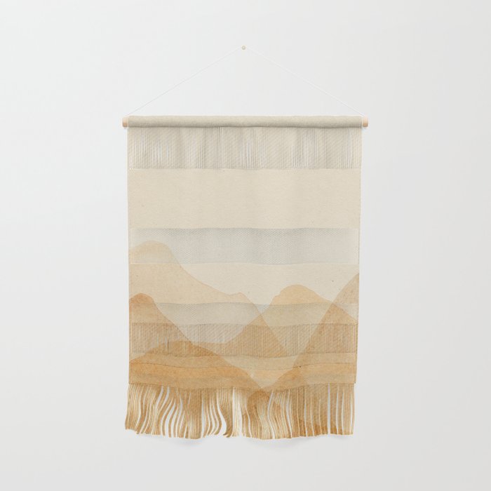 Abstract terracotta mountains Wall Hanging Gallery Image 1