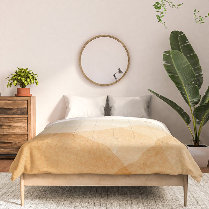 Abstract terracotta mountains Comforter Gallery Image 3