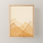Abstract terracotta mountains Mini Art Print Gallery Image 1
