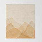 Abstract terracotta mountains Throw Blanket Gallery Image 2