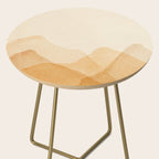 Abstract terracotta mountains Side Table Gallery Image 2