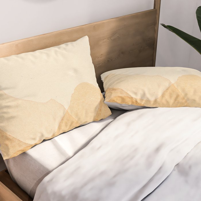 Abstract terracotta mountains Pillow Sham Gallery Image 2