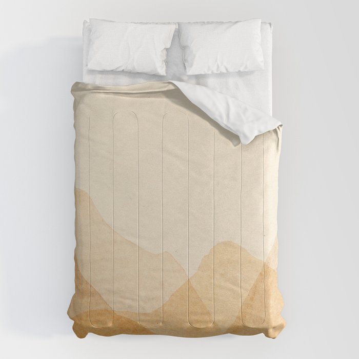 Abstract terracotta mountains Comforter Gallery Image 6