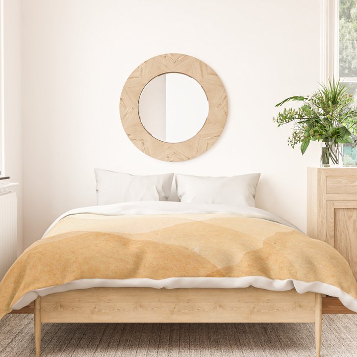 Abstract terracotta mountains Duvet Cover Gallery Image 3
