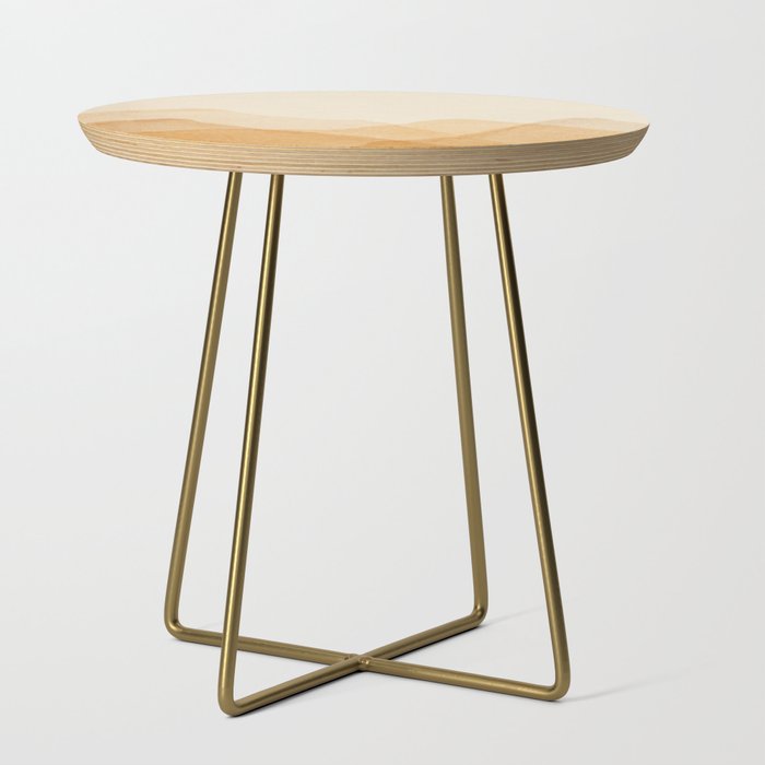 Abstract terracotta mountains Side Table Gallery Image 1