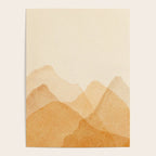 Abstract terracotta mountains Poster Gallery Image 4