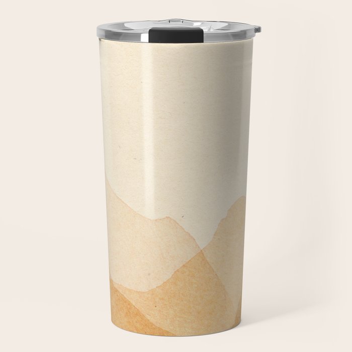 Abstract terracotta mountains Travel Mug Gallery Image 1