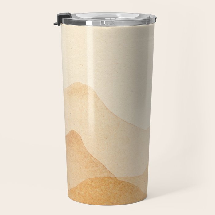 Abstract terracotta mountains Travel Mug Gallery Image 3