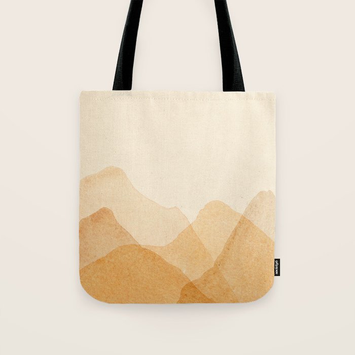 Abstract terracotta mountains Tote Bag Gallery Image 1