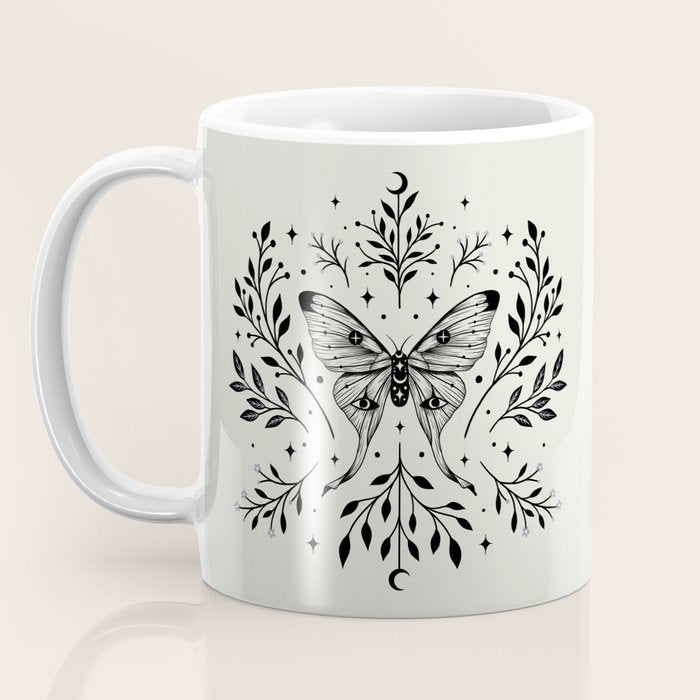 Mystical Luna Moth Coffee Mug Gallery Image 3
