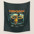 COFFEE SCIENCE Wall Tapestry Gallery Image 4