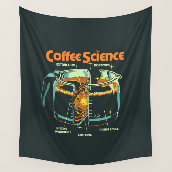 COFFEE SCIENCE Wall Tapestry Gallery Image 4