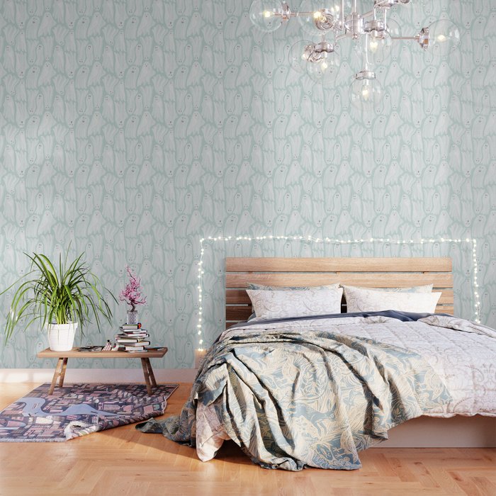 Gossamer Ghosts - soft blue Wallpaper Gallery Image 1