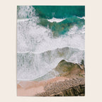 Waves of the ocean | Ericeira fine art travel photography | sea drone wall art Poster Gallery Image 4