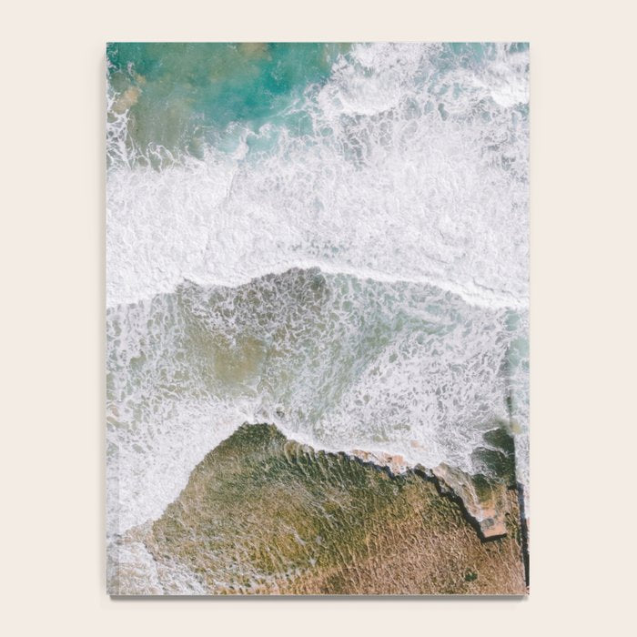 Waves of the ocean | Ericeira fine art travel photography | sea drone wall art Notebook Gallery Image 4