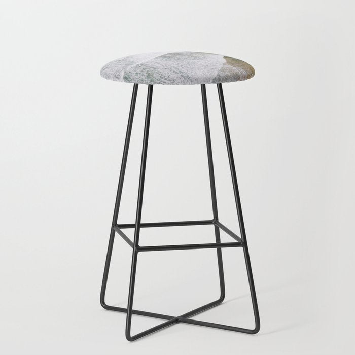 Waves of the ocean | Ericeira fine art travel photography | sea drone wall art Stool Gallery Image 1