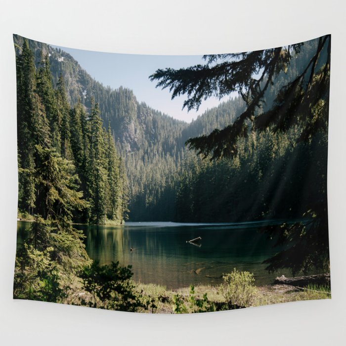 Forest Lake Wall Tapestry Gallery Image 1