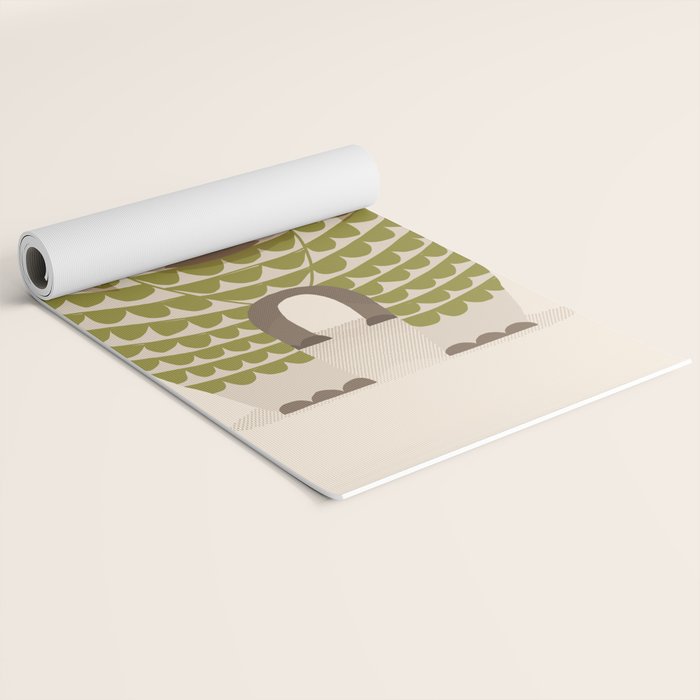 Whimsical Cape Buffalo Yoga Mat Gallery Image 2