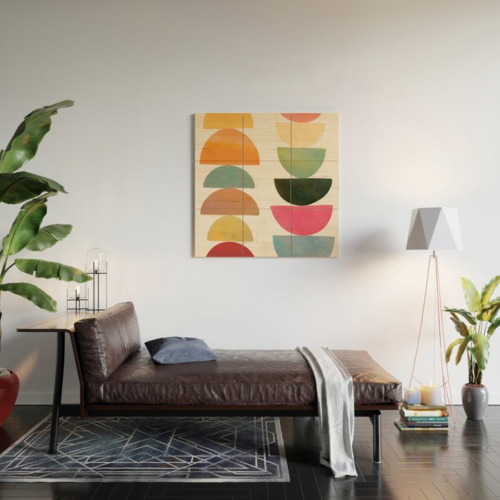 Modern Abstract Art 76 Wood Wall Art Gallery Image 2
