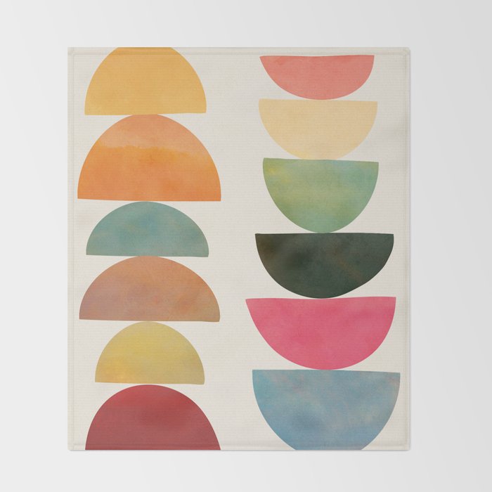 Modern Abstract Art 76 Throw Blanket Gallery Image 2
