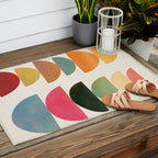 Modern Abstract Art 76 Outdoor Rug Gallery Image 2