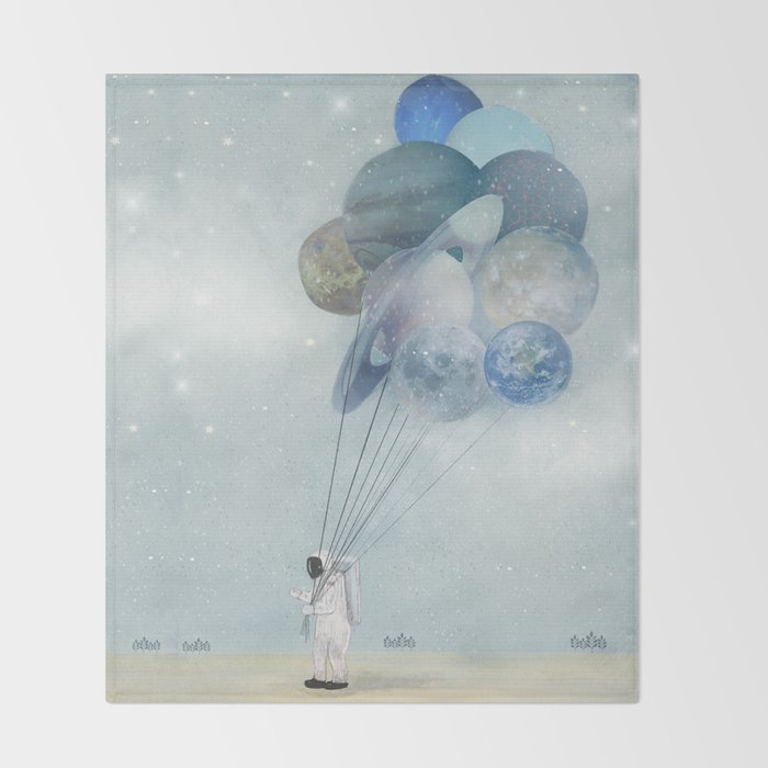 Space Walk Throw Blanket Gallery Image 2
