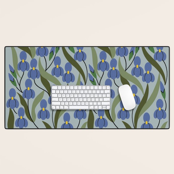 Blue Iris Desk Mat Gallery Image 1