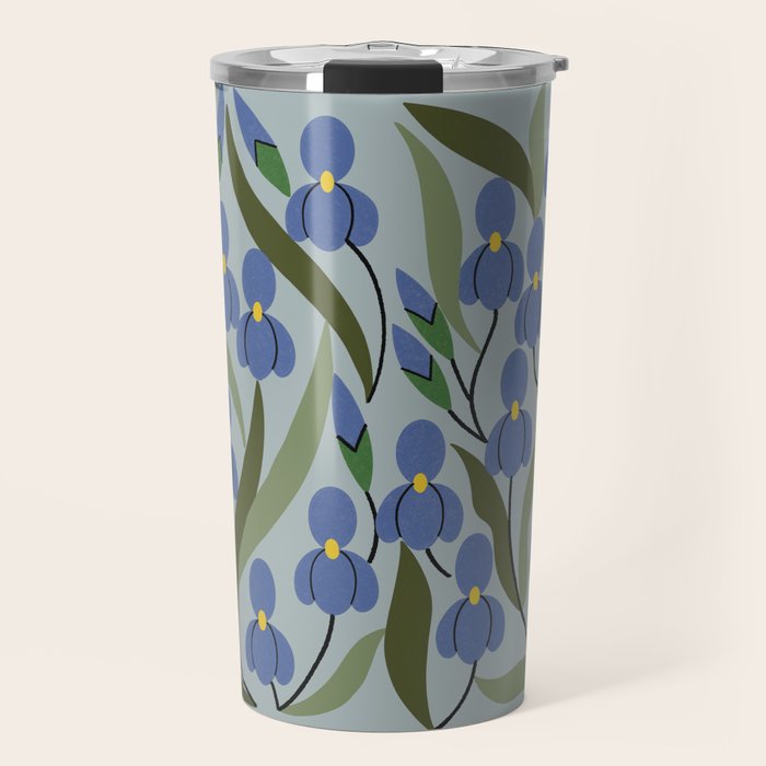 Blue Iris Travel Mug Gallery Image 1