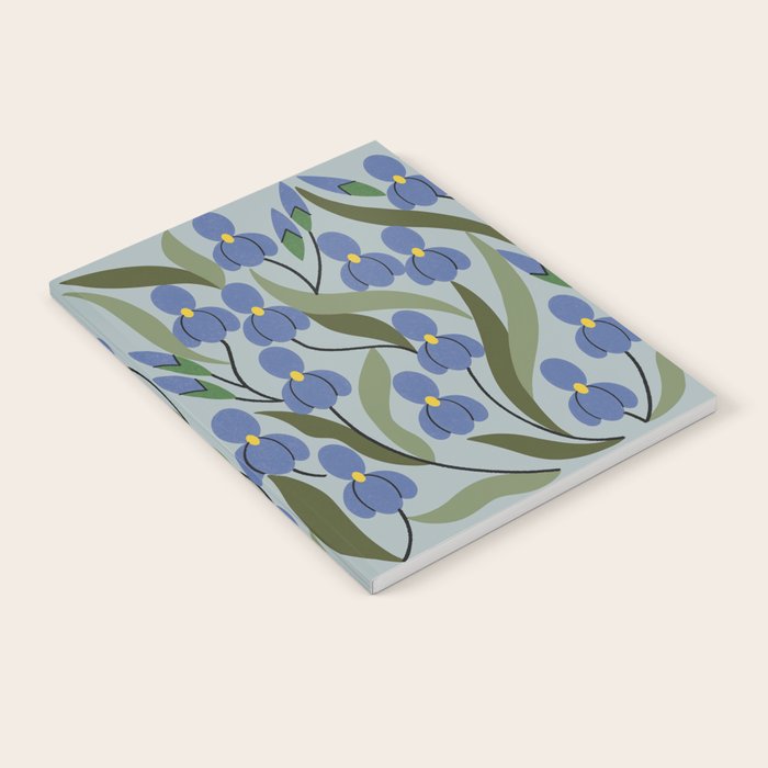 Blue Iris Notebook Gallery Image 2