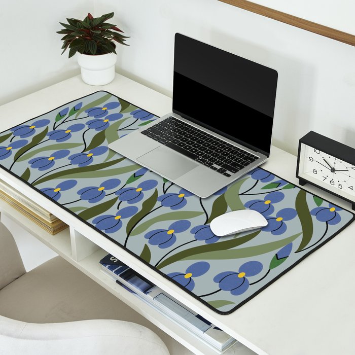 Blue Iris Desk Mat Gallery Image 2