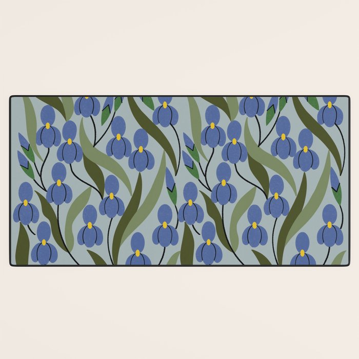 Blue Iris Desk Mat Gallery Image 3