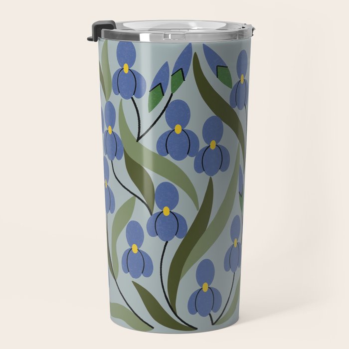 Blue Iris Travel Mug Gallery Image 3