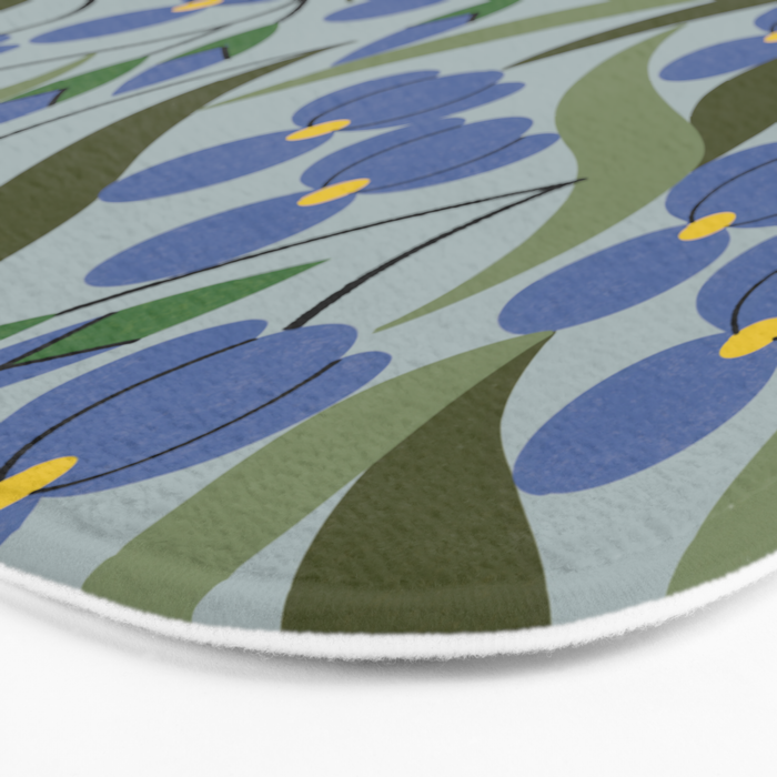 Blue Iris Bath Mat Gallery Image 3